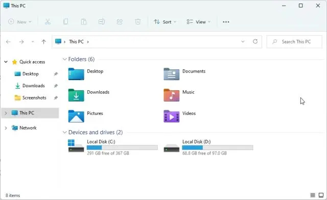 File Explorer را در ویندوز 11 باز کنید.